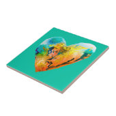 Graffiti-Herzklopfkunst Fliese (Seite)