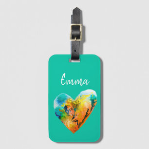 Graffiti-Herzklopfkunst Gepäckanhänger