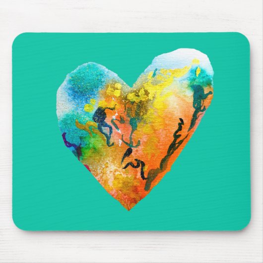 Graffiti-Herzklopfkunst Mousepad (Vorne)