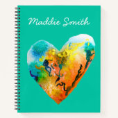 Graffiti-Herzklopfkunst Notizblock (Vorderseite)