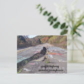 graffiti highway centralia pennsylvania post card postkarte (Stehend Vorderseite)