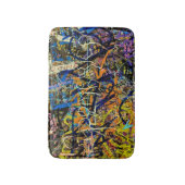 Graffiti-Hintergrund Badematte (Vorderseite Vertikal)