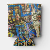Graffiti-Hintergrund Dosenkühler (Vorderseite)