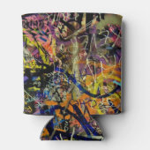 Graffiti-Hintergrund Dosenkühler (Rückseite)