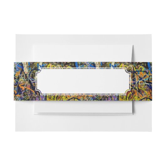 Graffiti-Hintergrund Einladungsbanderole (Vorderseite Beispiel)