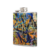 Graffiti-Hintergrund Flachmann (Links)