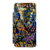 Graffiti-Hintergrund Incipio iPhone Geldbeutel-Hülle (Folio Vorderseite)