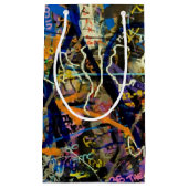 Graffiti-Hintergrund Kleine Geschenktüte (Vorderseite)