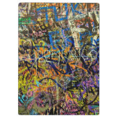 Graffiti-Hintergrund Klemmbrett (Rückseite)