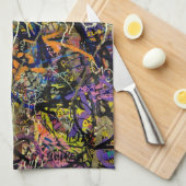 Graffiti-Hintergrund Küchentuch (Viertel Falte)