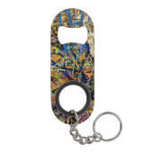 Graffiti-Hintergrund Mini Flaschenöffner (Rückseite)