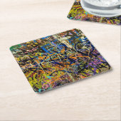 Graffiti-Hintergrund Rechteckiger Pappuntersetzer (angewinkelt)