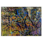 Graffiti-Hintergrund Schneidebrett (Vorderseite)