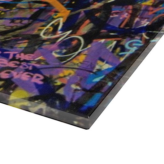 Graffiti-Hintergrund Schneidebrett (Ecke)