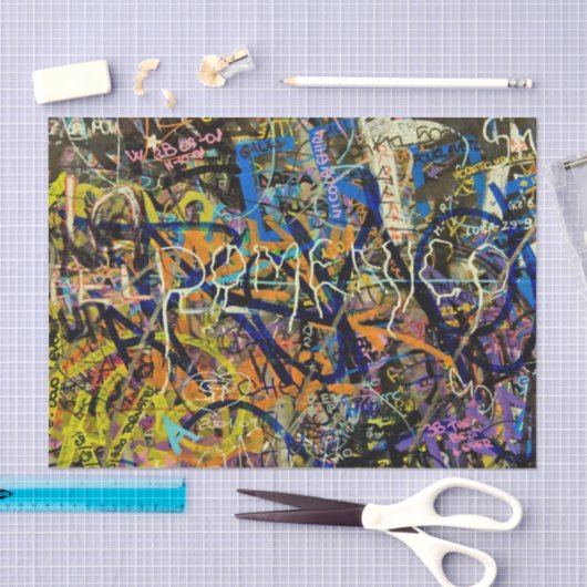 Graffiti-Hintergrund Seidenpapier (Handwerk)