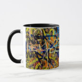 Graffiti-Hintergrund Tasse (Links)