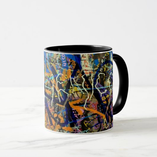 Graffiti-Hintergrund Tasse (VorderseiteRechts)