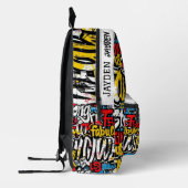 Graffiti hip hop pattern bedruckter rucksack
