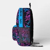 Graffiti hip hop pattern bedruckter rucksack (Rechts)