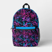 Graffiti hip hop pattern bedruckter rucksack (Vorderseite)
