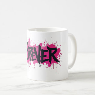 Graffiti Hot Pink "FOREVER" Kaffeetasse