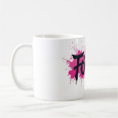Graffiti Hot Pink "FOREVER" Kaffeetasse (Links)