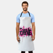 Graffiti Hot Pink "FOREVER" Schürze (Getragen)
