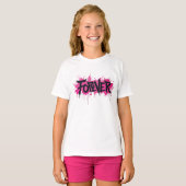Graffiti Hot Pink "FOREVER" T-Shirt (Vorne ganz)