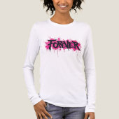 Graffiti Hot Pink "FOREVER" Tri-Blend Shirt (Vorderseite)