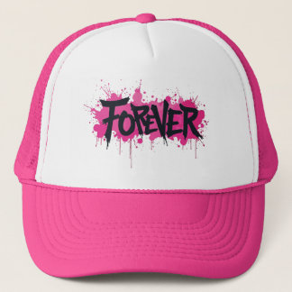 Graffiti Hot Pink "FOREVER" Truckerkappe