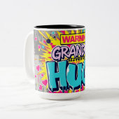 Graffiti Hugs from Grandma - Grandparent Day Zweifarbige Tasse (Vorderseite Links)