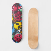 Graffiti-Illustration Skateboard (Vorderseite)