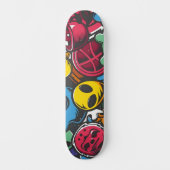 Graffiti-Illustration Skateboard (Vorderseite)