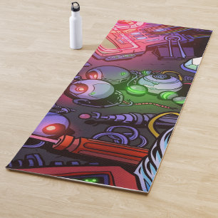Graffiti-Illustration Yogamatte