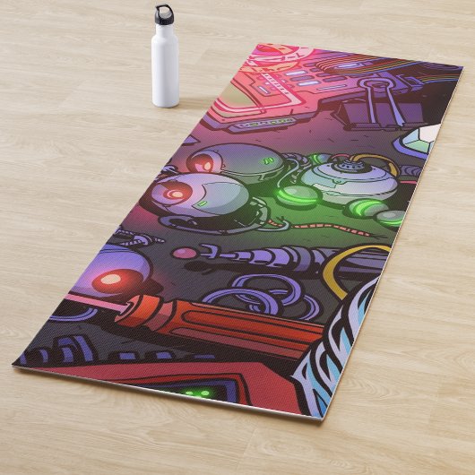 Graffiti-Illustration Yogamatte