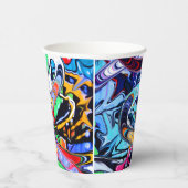 Graffiti im Street-Stil Pappbecher (Rechts)