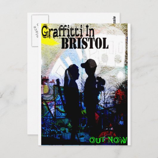 Graffiti in Bristol Postkarte (Vorne/Hinten)
