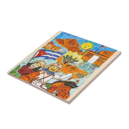 Graffiti in Havana, Kuba Fliese (Seite)