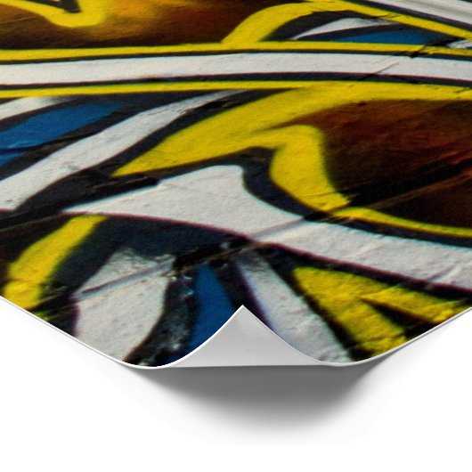 Graffiti in Laneway Poster (Ecke)