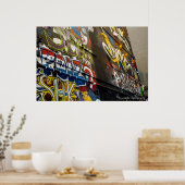 Graffiti in Laneway Poster (Küche)