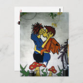 Graffiti : in Liebe - Postkarte (Vorne/Hinten)