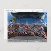 Graffiti in Seattle, WA Postkarte (Vorne/Hinten)