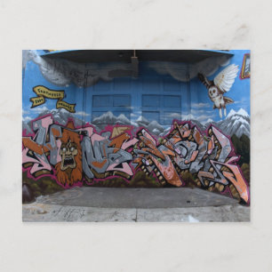 Graffiti in Seattle, WA Postkarte