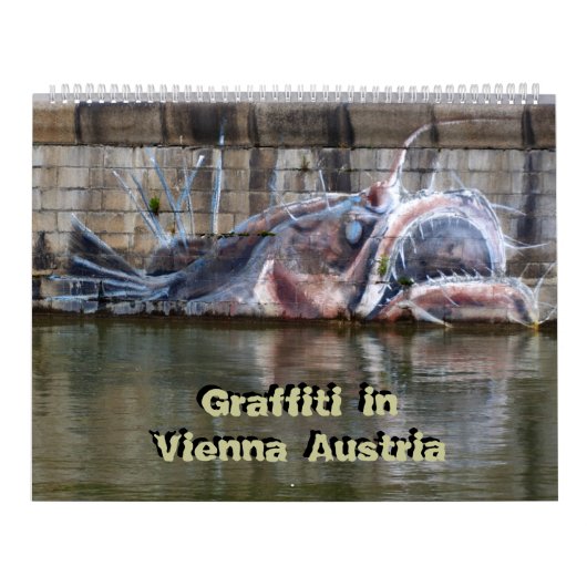 Graffiti in Wien Österreich 24 Monate Kalender (Titelbild)
