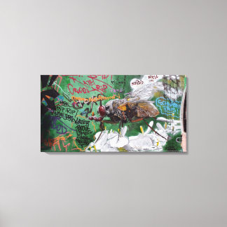 Graffiti insect - Canvas Leinwanddruck