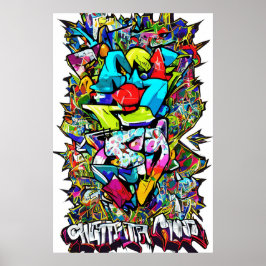 Graffiti Inspiriert machen und mit dieser UNO akti Poster