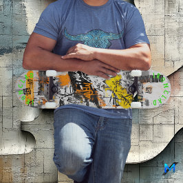 Graffiti-Inspiriertes Design und kühne Abstrakte M Skateboard