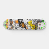 Graffiti-Inspiriertes Design und kühne Abstrakte M Skateboard (Horizontal)