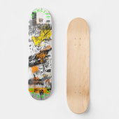 Graffiti-Inspiriertes Design und kühne Abstrakte M Skateboard (Vorderseite)