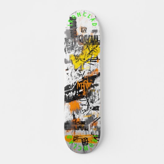 Graffiti-Inspiriertes Design und kühne Abstrakte M Skateboard (Vorne)